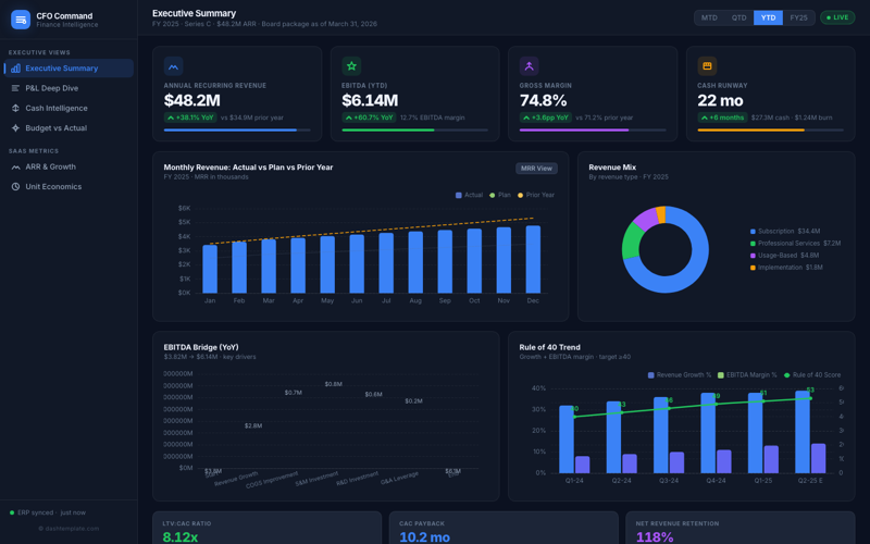 CFO Executive Dashboard preview
